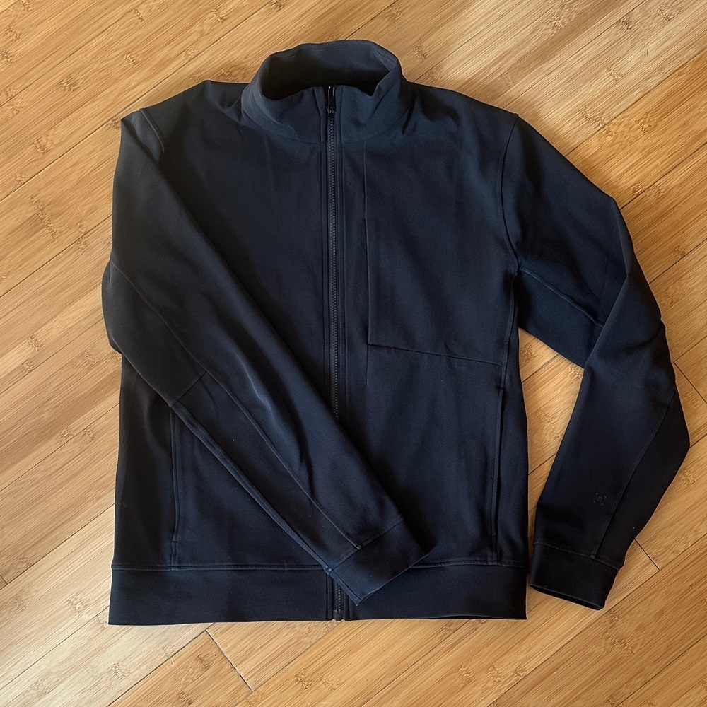 Black Zip-Up Performance Jacket